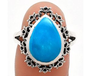 Sleeping Beauty Turquoise Ring size-7 EXR04547 R-1114, 11x15 mm