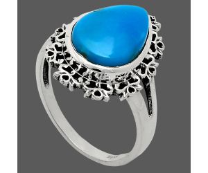 Sleeping Beauty Turquoise Ring size-9.5 EXR04548 R-1114, 11x15 mm