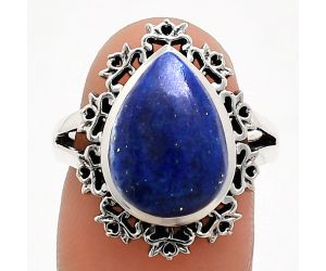 Lapis Lazuli Ring size-7 EXR04550 R-1114, 11x15 mm