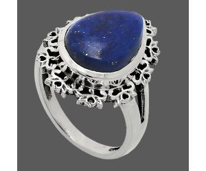 Lapis Lazuli Ring size-7 EXR04550 R-1114, 11x15 mm