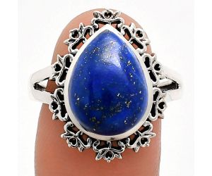 Lapis Lazuli Ring size-9 EXR04554 R-1114, 11x15 mm