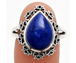 Lapis Lazuli Ring size-9 EXR04559 R-1114, 11x15 mm