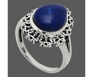 Lapis Lazuli Ring size-9 EXR04559 R-1114, 11x15 mm