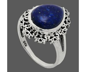 Lapis Lazuli Ring size-9 EXR04560 R-1114, 11x15 mm