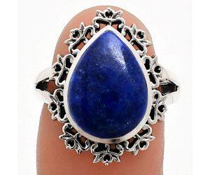 Lapis Lazuli Ring size-7 EXR04562 R-1114, 11x15 mm