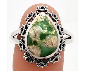 Utah Variscite Ring size-9.5 EXR04564 R-1114, 11x15 mm