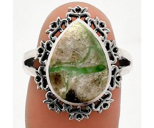 Utah Variscite Ring size-7 EXR04565 R-1114, 11x15 mm