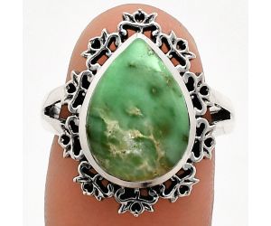 Utah Variscite Ring size-7 EXR04567 R-1114, 11x15 mm