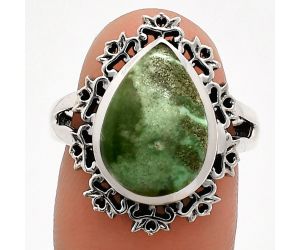 Utah Variscite Ring size-7 EXR04569 R-1114, 11x15 mm