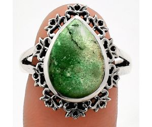 Utah Variscite Ring size-8 EXR04571 R-1114, 11x15 mm