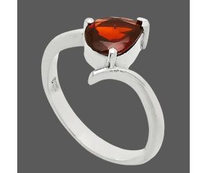 Hessonite Garnet Ring size-6 EXR04606 R-1731, 6x8 mm