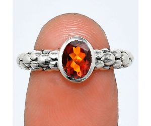 Mandarin Citrine Ring size-6.5 EXR04653 R-1730, 7x5 mm