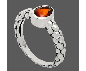 Mandarin Citrine Ring size-6.5 EXR04653 R-1730, 7x5 mm