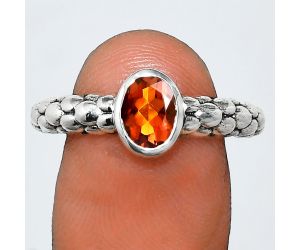 Mandarin Citrine Ring size-9 EXR04656 R-1730, 7x5 mm