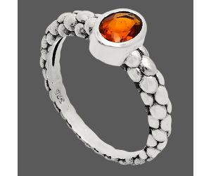 Mandarin Citrine Ring size-9 EXR04656 R-1730, 7x5 mm