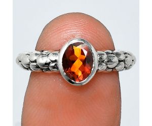 Mandarin Citrine Ring size-6 EXR04657 R-1730, 7x5 mm