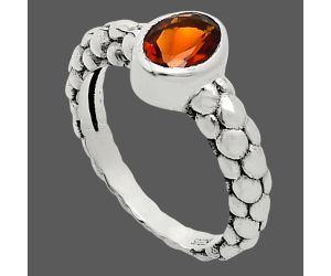 Mandarin Citrine Ring size-6 EXR04657 R-1730, 7x5 mm