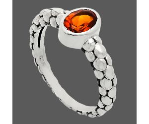 Mandarin Citrine Ring size-8 EXR04658 R-1730, 7x5 mm