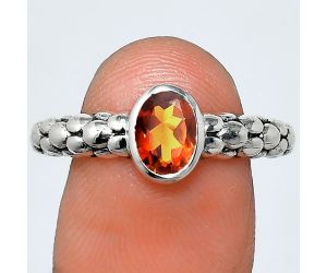 Mandarin Citrine Ring size-9 EXR04659 R-1730, 7x5 mm