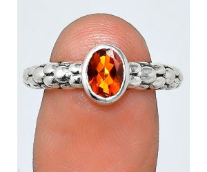 Mandarin Citrine Ring size-8 EXR04660 R-1730, 7x5 mm