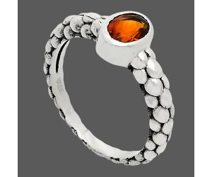 Mandarin Citrine Ring size-8 EXR04660 R-1730, 7x5 mm