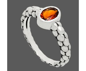 Mandarin Citrine Ring size-8 EXR04663 R-1730, 7x5 mm