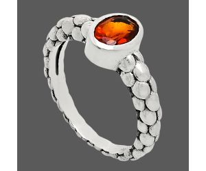 Mandarin Citrine Ring size-6.5 EXR04664 R-1730, 7x5 mm