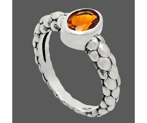 Mandarin Citrine Ring size-6 EXR04665 R-1730, 7x5 mm