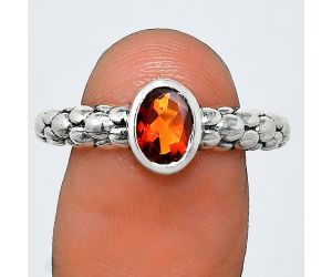 Mandarin Citrine Ring size-9 EXR04666 R-1730, 7x5 mm