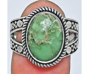 Utah Variscite Ring size-8 EXR04884 R-1732, 10x14 mm