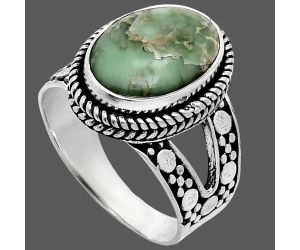 Utah Variscite Ring size-8 EXR04884 R-1732, 10x14 mm