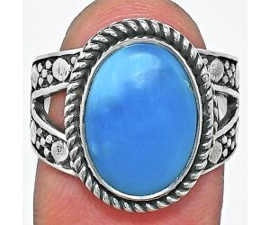 Sleeping Beauty Turquoise Ring size-7 EXR04885 R-1732, 10x14 mm