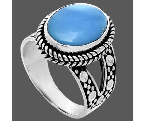 Sleeping Beauty Turquoise Ring size-7 EXR04885 R-1732, 10x14 mm