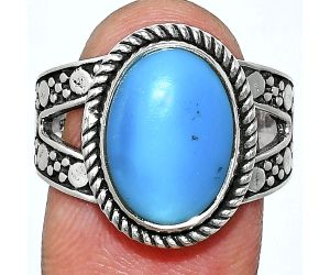 Sleeping Beauty Turquoise Ring size-9 EXR04886 R-1732, 10x14 mm