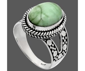 Utah Variscite Ring size-9 EXR04887 R-1732, 10x14 mm