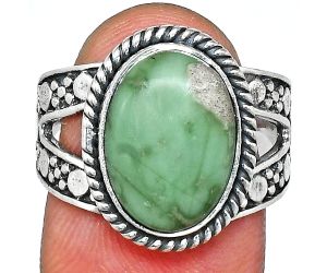 Utah Variscite Ring size-8 EXR04890 R-1732, 10x14 mm