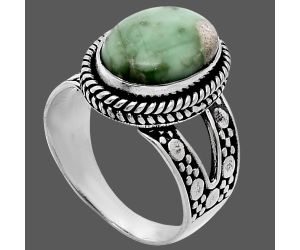 Utah Variscite Ring size-8 EXR04890 R-1732, 10x14 mm