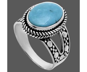 Sleeping Beauty Turquoise Ring size-9.5 EXR04893 R-1732, 10x14 mm