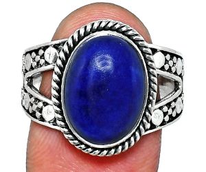 Lapis Lazuli Ring size-9.5 EXR04897 R-1732, 10x14 mm