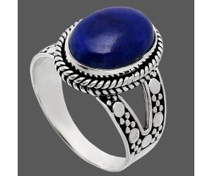 Lapis Lazuli Ring size-9.5 EXR04897 R-1732, 10x14 mm