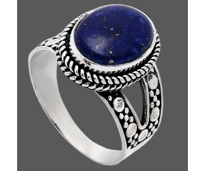 Lapis Lazuli Ring size-9.5 EXR04898 R-1732, 10x14 mm