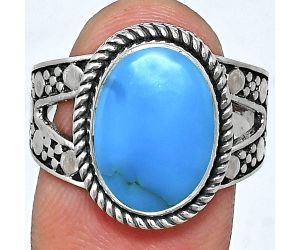 Sleeping Beauty Turquoise Ring size-9 EXR04923 R-1732, 10x14 mm