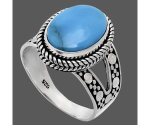 Sleeping Beauty Turquoise Ring size-9 EXR04923 R-1732, 10x14 mm