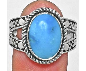 Sleeping Beauty Turquoise Ring size-9.5 EXR04924 R-1732, 10x14 mm