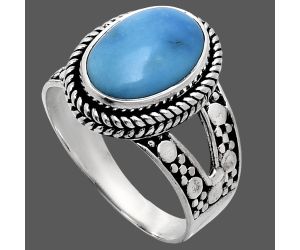 Sleeping Beauty Turquoise Ring size-9.5 EXR04924 R-1732, 10x14 mm