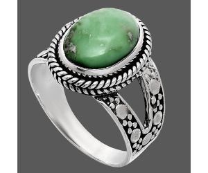 Utah Variscite Ring size-9.5 EXR04926 R-1732, 10x14 mm