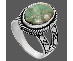 Utah Variscite Ring size-8 EXR04928 R-1732, 10x14 mm