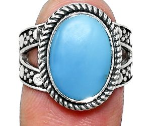 Sleeping Beauty Turquoise Ring size-7 EXR04929 R-1732, 10x14 mm