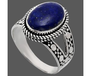 Lapis Lazuli Ring size-10 EXR04931 R-1732, 10x14 mm