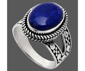 Lapis Lazuli Ring size-8 EXR04932 R-1732, 10x14 mm